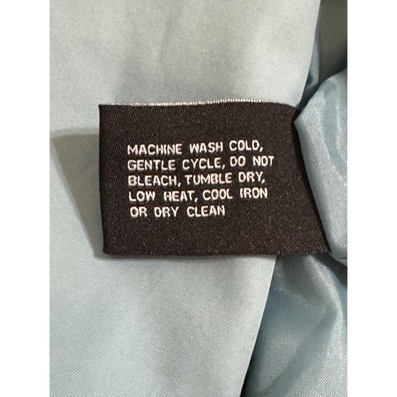 Anne Klein Trench Coat Women's 8 Blue Lined Preppy Pockets Long Sleeve - Picture 13 of 13